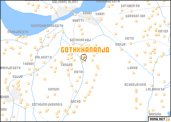 map of Goth Khānan jo