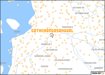 map of Goth Khando Sāhūwāl