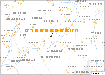 map of Goth Khān Muhammad Baloch