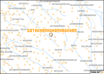 map of Goth Khān Muhammad Khān