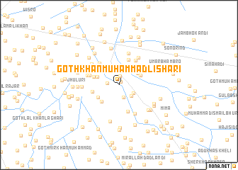 map of Goth Khān Muhammad Lishāri