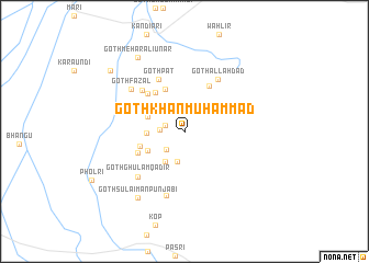 map of Goth Khān Muhammad