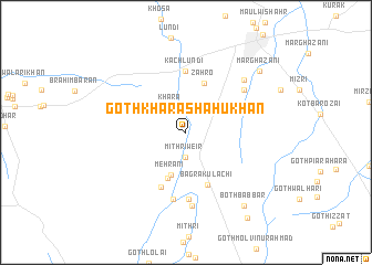 map of Goth Khāra Shāhu Khān