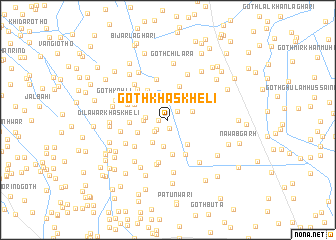 map of Goth Khāskheli
