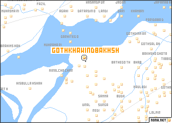 map of Goth Khāwind Bakhsh