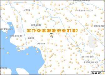 map of Goth Khuda Bakhsh Kātiār