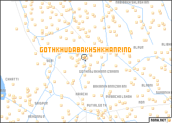 map of Goth Khuda Bakhsh Khān Rind