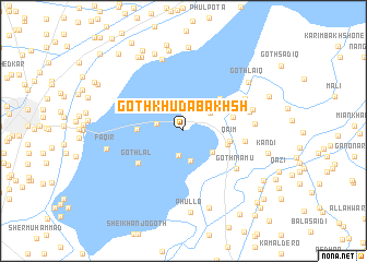 map of Goth Khuda Bakhsh