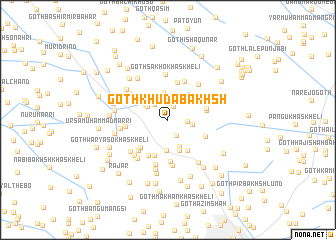 map of Goth Khuda Bakhsh