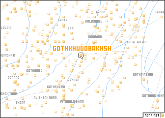 map of Goth Khudo Bakhsh