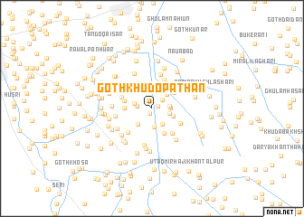 map of Goth Khudo Pathān