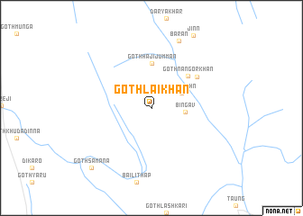 map of Goth Lāi Khān