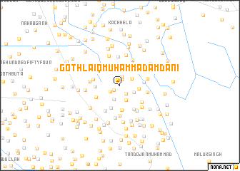 map of Goth Lāiq Muhammad Amdāni