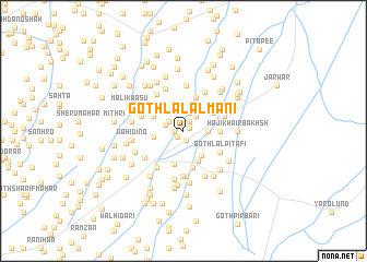 map of Goth Lāl Ālmāni