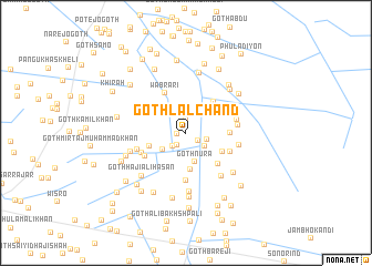 map of Goth Lāl Chand