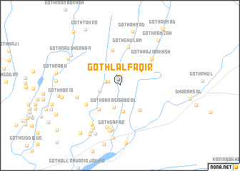 map of Goth Lāl Faqīr