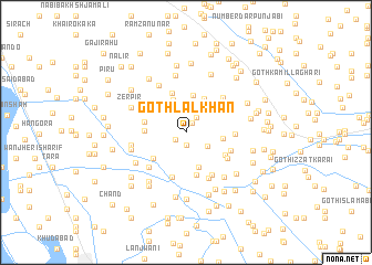 map of Goth Lāl Khān