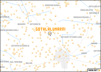 map of Goth Lālu Marri