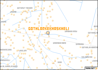 map of Goth Larke Khāskheli