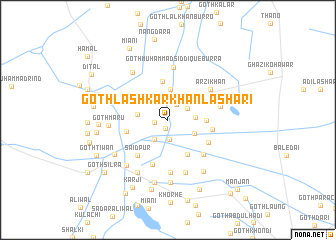 map of Goth Lashkar Khān Lashāri