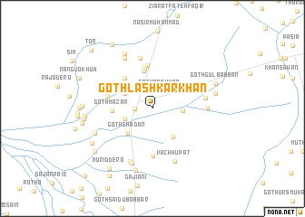 map of Goth Lashkar Khān