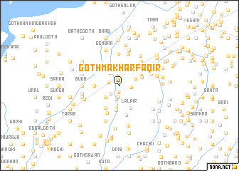 map of Goth Makhar Faqīr