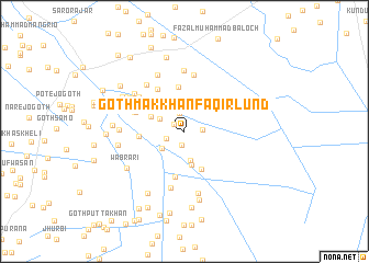 map of Goth Makkhan Faqīr Lund