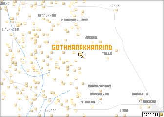 map of Goth Māna Khān Rind