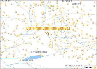 map of Goth Mandani Khāskheli