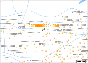 map of Goth Mangar Hindu