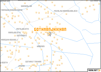 map of Goth Manjhi Khān