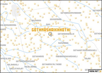 map of Goth Mashāikh Hothi