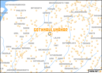 map of Goth Maulu Mahar