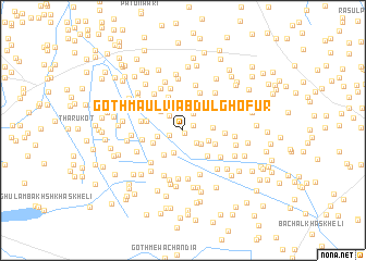 map of Goth Maulvi Abdul Ghofūr