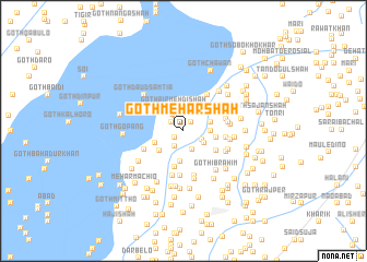 map of Goth Mehār Shāh