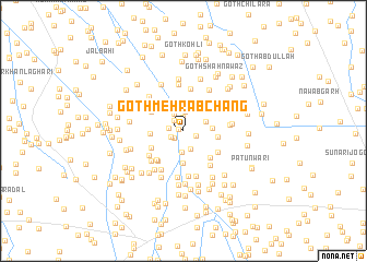 map of Goth Mehrāb Chāng