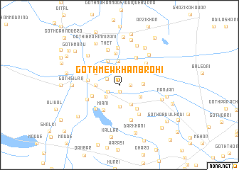 map of Goth Mew Khān Brohi