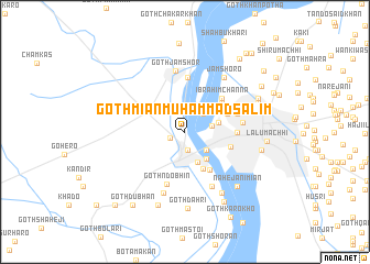 map of Goth Miān Muhammad Salīm