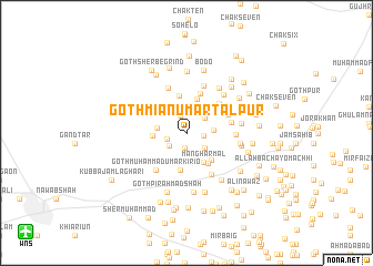 map of Goth Miān Umar Tālpur