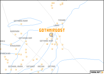 map of Goth Mīr Dost