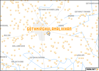 map of Goth Mīr Ghulām Ali Khān