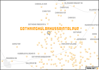 map of Goth Mīr Ghulam Hussain Tālpur