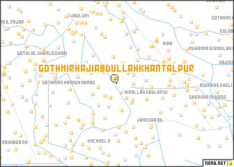 map of Goth Mīr Hāji Abdullāh Khān Tālpur