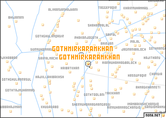 map of Goth Mīr Karam Khān