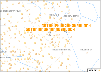 map of Goth Mīr Muhammad Baloch