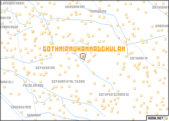 map of Goth Mīr Muhammad Ghulām