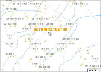 map of Goth Mirza Detha