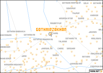 map of Goth Mirza Khān