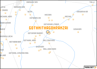 map of Goth Mitha Gohrāmzai