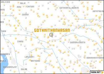 map of Goth Mithan Wāsān